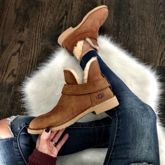 UGG McKay Suede Sheepskin Ankle Booties🤍 - Picture 6 of 6